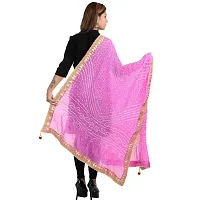 APRATIM Women's Art Silk Bandhani Dupatta |Pink, 2.25 Meter-thumb2