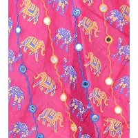 APRATIM Women's Cotton Embroidery and Mirror Work Dupatta Stoles (Kutch-09, Pink, 2.25 m)-thumb4