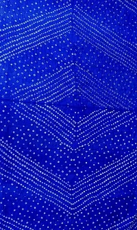 Apratim Art Silk Women's Casual Wear Bandhani Dupatta Blue Size 2.25 M-thumb1