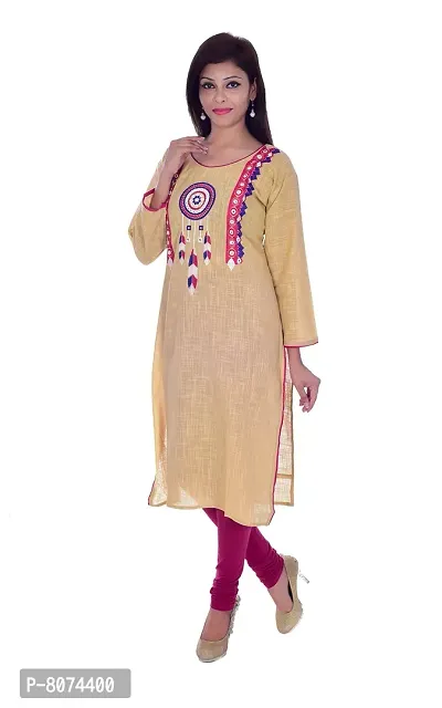 Apratim Women's Cotton Straight Kurta-thumb4