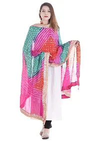 Designer Art Silk Bandhani Art Silk Dupatta Hizab Wrap Stole-thumb4