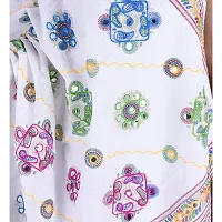 Indian Woman Cotton Kutch Work Embroidery Combo Dupatta-thumb4