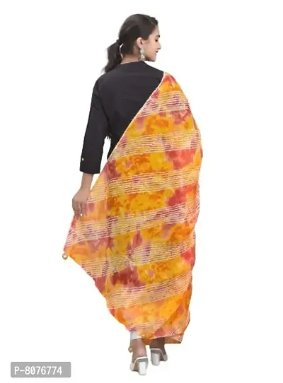 Apratim Kota Doria Women's/Girls Stylish Tradition Leheriya Print Dupatta-07-thumb2