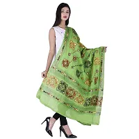 Indian Woman Cotton Handmade Kutch Work Embroidery Dupatta-thumb2