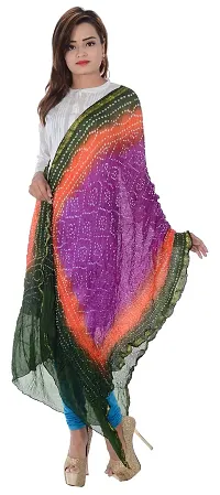 APRATIM Women's Art Silk Dupatta (Multi-Coloured)-thumb3