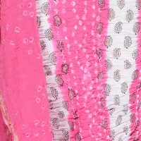 Pink and White bandhani suit-thumb2