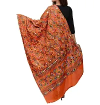 APRATIM Women's Cotton Kutch Ari 2.25 Meter Casual Dupatta ( Orange)-thumb2