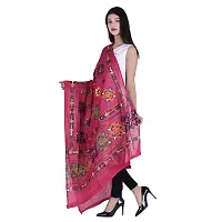 Traditional Design Cotton Long Women's Kutch Embroidery Work Cotton Dupatta Floral Stole Veil Stole Hijab Sarong-thumb2