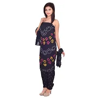 Apratim Cotton Women Dress Material Black Color Size Free Size-thumb2