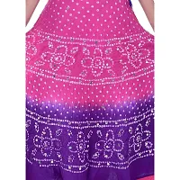 APRATIM Women's Cotton Blend Semi stitched Lehenga Choli (bandhani-lehenga-choli-001_Pink & Purple_Free Size)-thumb4