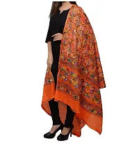 APRATIM Women's Cotton Kutch Ari 2.25 Meter Casual Dupatta ( Orange)-thumb1