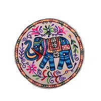 Apratim Cotton Handmade Beautiful Elephant Design Rajasthani Embroidery Work Decorative Cushion Covers (16 x 16 Inch, Set of 5 )-01-thumb3