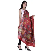 Indian Woman Cotton Handmade Kutch Work Embroidery Dupatta-thumb2