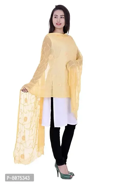 Women's Embroidered Chiffon Dupatta