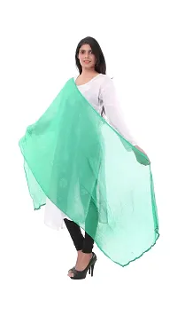 Apratim Women Poly Chiffon Solid Plain Dupattas-thumb1