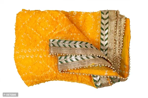 Apratim Yellow Art Silk Dupatta-thumb4