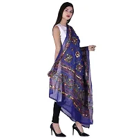 Traditional Design Cotton Long Women's Kutch Work Cotton Dupatta Embroidery Floral Stole Veil Stole Hijab Sarong-thumb1