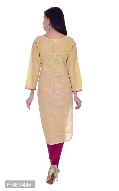 Apratim Women's Cotton Straight Kurta-thumb2