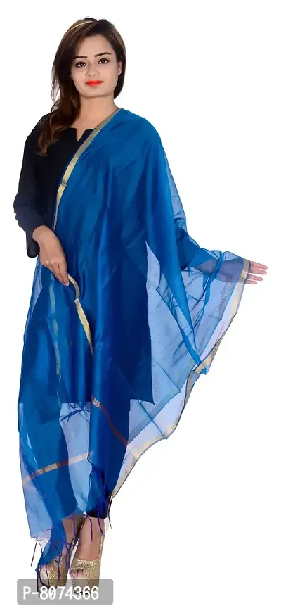 Apratim Women's Dupatta (Blue)-thumb3