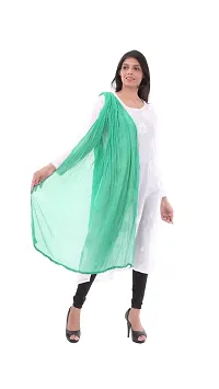 Apratim Women Poly Chiffon Solid Plain Dupattas-thumb2