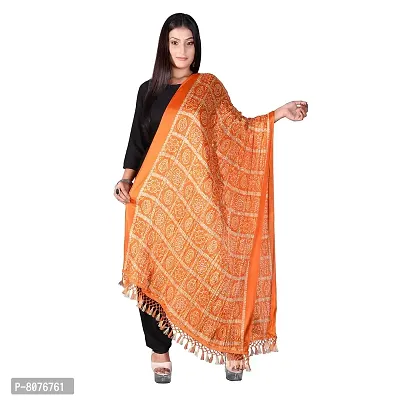 Apratim Silk Women's/Girls Stylish Tradition Bandhani Bandhej Print Dupatta-04