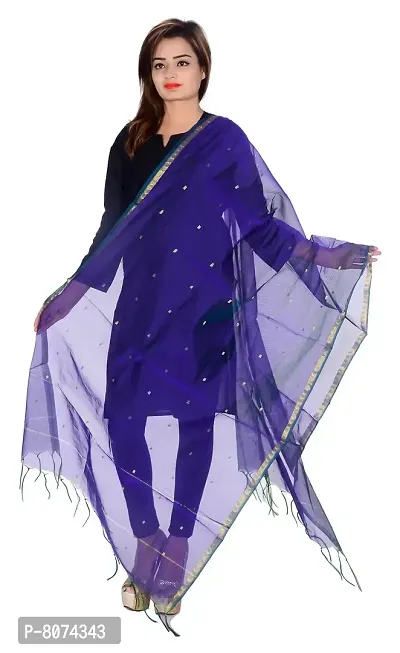 Apratim Women's Dupatta (Blue)-thumb0