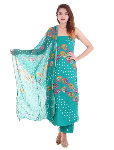 Inidan Handicraft Women's Casual Dress Material Salwar Suit 3 PC