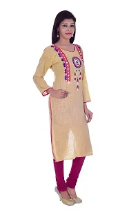 Apratim Women's Cotton Straight Kurta-thumb2