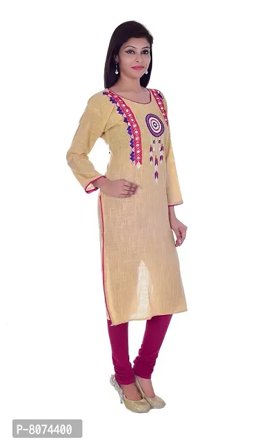 Apratim Women's Cotton Straight Kurta-thumb3