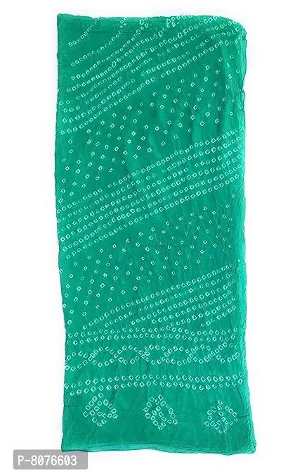 Apratim Art Silk Women's Casual Wear Bandhani Dupatta Green Size 2.25 M-thumb2