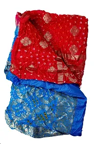 Women's weaving Bandhani Banarasi Silk Dupatta With Zari work-thumb3