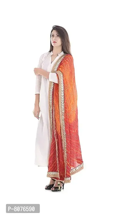 APRATIM Women's Art Silk Bandhani Dupatta (Multicolour, 2.25 m)-thumb2