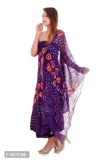 Indian Classic Woman Bandhni Cotton Dress Material-thumb2