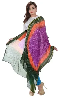 APRATIM Women's Art Silk Dupatta (Multi-Coloured)-thumb2