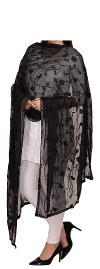 Women's Chiffon Karachi Embroidery Dupattas Neck Scarf Fashionable Stole size- 2.25 meter