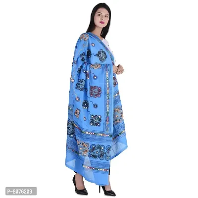 Dupatta Full Embroidered Dupatta Kutch Special Hand Embroidered Dupatta Stoles For Girls/Women Indian Dupatta-thumb0