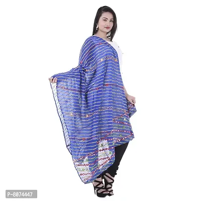 Indian Style Handmade designer Cotton Sequence Work Dupatta-thumb3