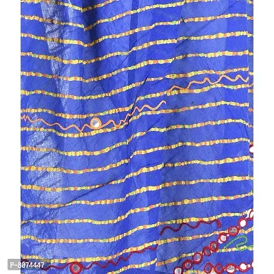 Indian Style Handmade designer Cotton Sequence Work Dupatta-thumb4