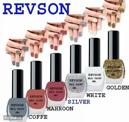 Beautiful Colour Nail Polish, Pack Of 6