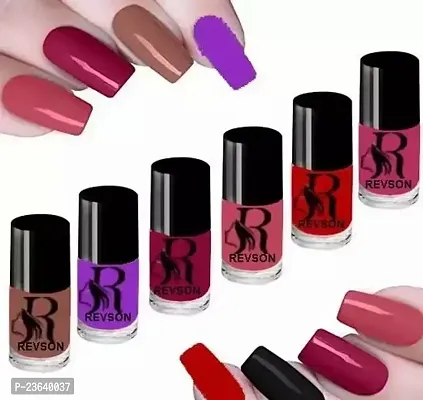 Beautiful Colour Nail Polish, Pack Of 6