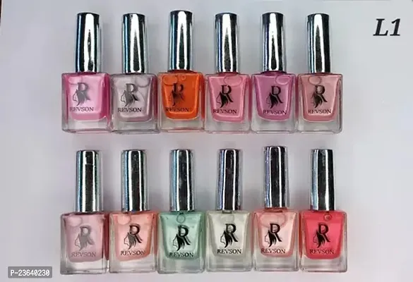 Beautiful Colour Nail Polish, Pack Of 12