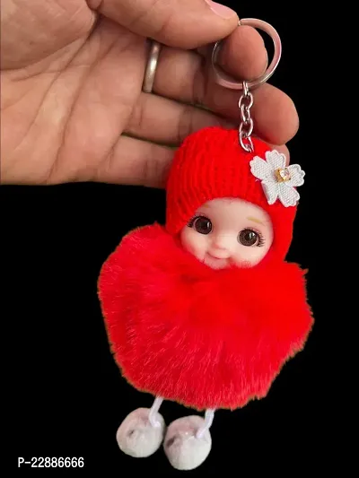 Shri Sai Cute Plush Ball Keychain Baby Doll Key Ring Pendant Decor  Beautiful Plush Ball Decor for Bag Key (Random color)) : Amazon.in: Bags,  Wallets and Luggage