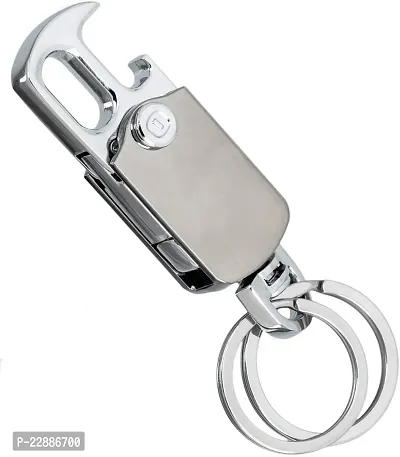 AUTOPOWERZ Motorcycle Bike Key Chain/Key Ring (Material- Silver Plated