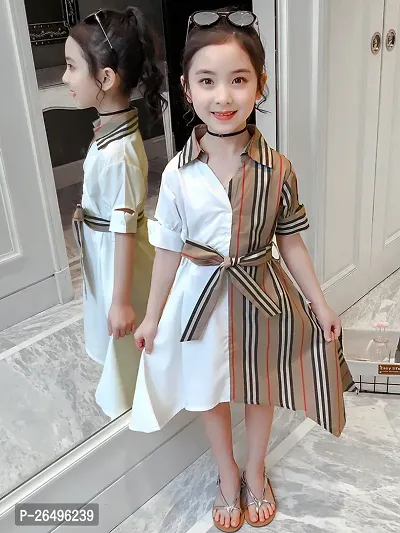 Fabulous  Brown Cotton Frocks For Girls-thumb0