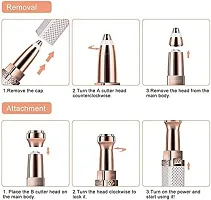 Modern Rechargeable 2 in 1 Facial Hair Remove Trimmer For Women-thumb1