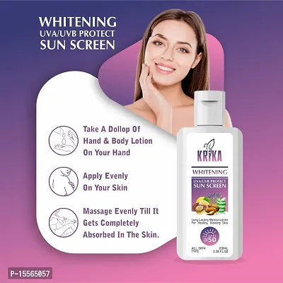 KRIKA Advance sun protection cream with SPF 50 PA+++ , Whitening cream for  Women  Men (Pack of 1*100 ML)-thumb4