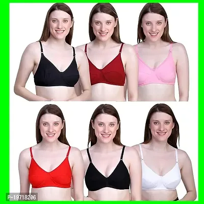 WOMEN FINCY Bra pack of 6 ANY RAMDOM COLOR-thumb0