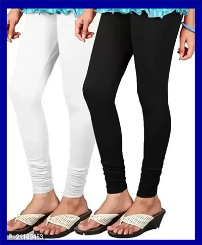 Buy Classic Cotton Blend Solid Leggings for Women, Pack of 2 Online In India  At Discounted Prices