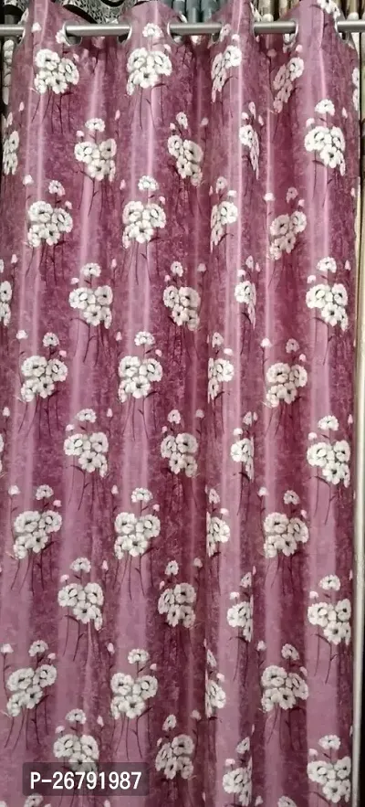 SM Digital New Print Curtains (Pack of 1pc) Wine