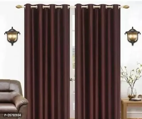 SM Polyester Door 7 Feet Curtain /Pack of 2 pcs